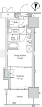 ブルックサイドレジデンス木場 933 間取り図