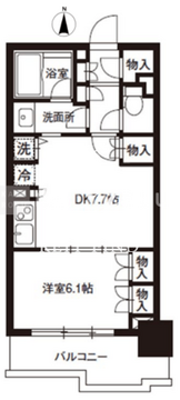 レジディア御茶ノ水 1203 間取り図