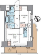 ラグゼナ北千住2 1303 間取り図
