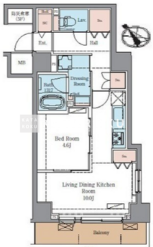 ラグゼナ北千住2 505 間取り図