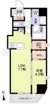 ジオエント中野 701 間取り図