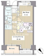 リベルテ月島 706 間取り図