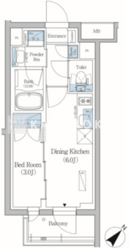 プライムブリス品川旗の台 107 間取り図
