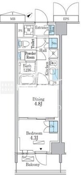 パークアクシス品川南大井パークフロント 335 間取り図
