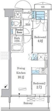 パークアクシス品川南大井パークフロント 334 間取り図