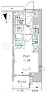 パークアクシス蒲田ステーションゲート 1007 間取り図