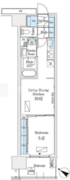 ロイヤルパークス有明 1103 間取り図
