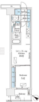 ロイヤルパークス有明 206 間取り図