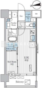 テラ蚕糸の森 202 間取り図