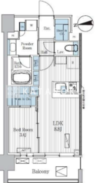 テラ蚕糸の森 204 間取り図