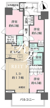 ザ・パークハウス浅草 901 間取り図