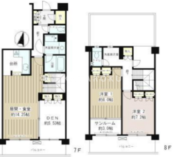 クラッサ目黒かむろ坂 702 間取り図
