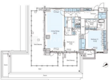 パークアクシスプレミア表参道 601 間取り図
