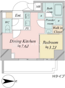 ドゥーエ王子神谷 201 間取り図