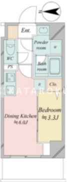 ドゥーエ王子神谷 205 間取り図