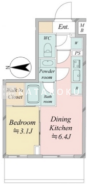 ドゥーエ王子神谷 503 間取り図