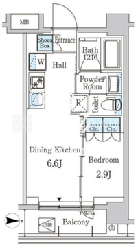 ジオエント中野弥生町 219 間取り図