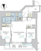 ブリリアイスト浅草 904 間取り図