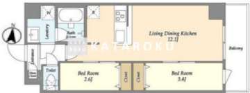 アルファコート梅島 210 間取り図