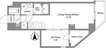 アルファコート葛西 303 間取り図