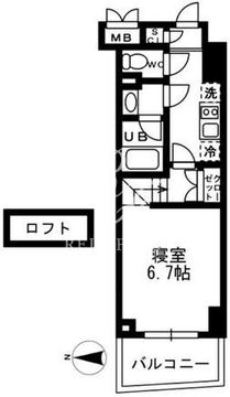 レジディア亀戸 203 間取り図