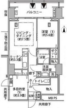 東雲キャナルコートCODAN 17-303 間取り図