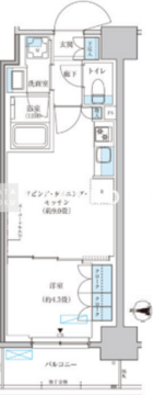 パークアクシス池袋イースト 606 間取り図