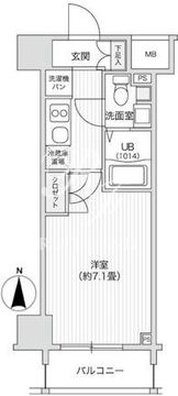 レジディア笹塚2 907 間取り図