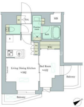 ブリリアイスト門前仲町 705 間取り図