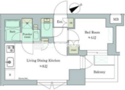 ブリリアイスト門前仲町 409 間取り図