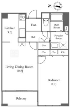 リバーシティ21イーストタワーズⅡ 2813 間取り図
