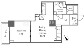 リバーシティ21新川 2213 間取り図