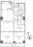 リバーシティ21新川 3310 間取り図