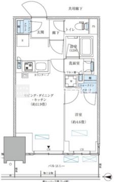 パークアクシス西大島コンフォートスクエア 434 間取り図