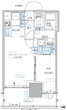 パークアクシス西大島コンフォートスクエア 435 間取り図