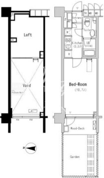 パークアクシス辰巳ステージ 108 間取り図