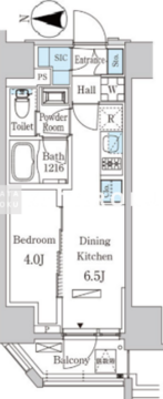 ザ・ライオンズフォーシア蒲田 1201 間取り図