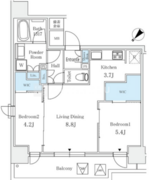 サンライズ茅場町 504 間取り図
