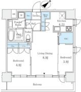 サンライズ茅場町 203 間取り図