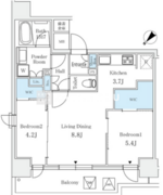 サンライズ茅場町 404 間取り図