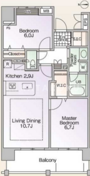 ロイヤルパークス新田 1004 間取り図