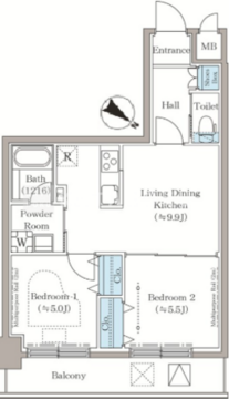ステラテラス 406 間取り図