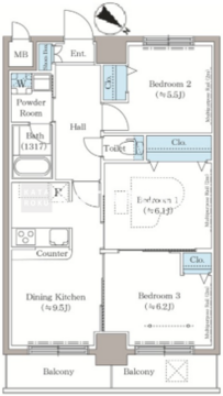 ステラテラス 1002 間取り図