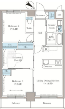 ステラテラス 1005 間取り図