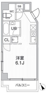 コスモリード人形町 201 間取り図