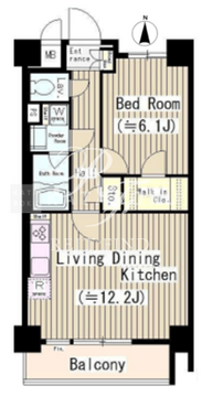 フェールメゾン菊川 501 間取り図