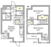 アジールコート三宿テラス 109 間取り図