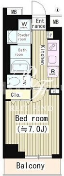 プルメリアレジデンス大森 407 間取り図
