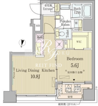 セレニティー神田 501 間取り図