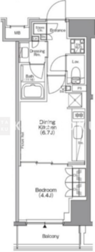 ザ・パークハビオ本所吾妻橋 602 間取り図